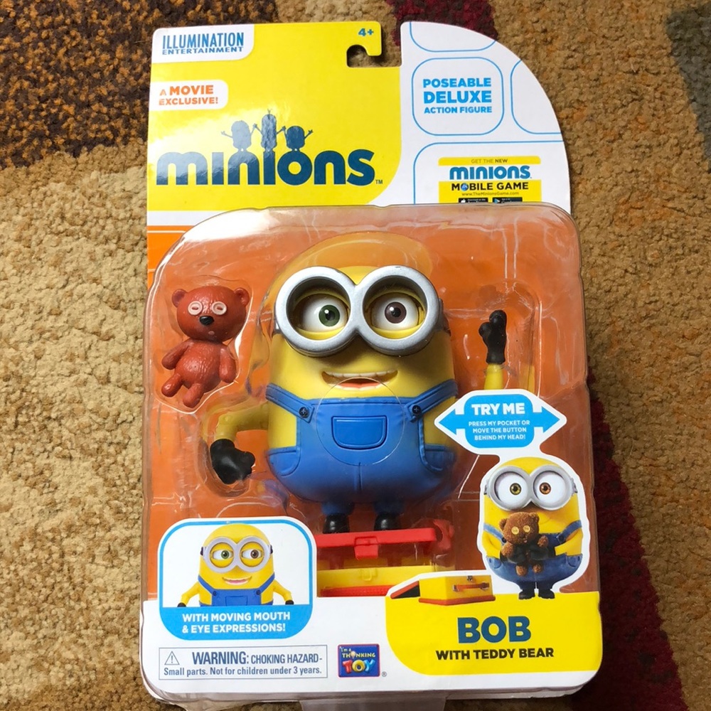 New minions bob toy teddy bear movable